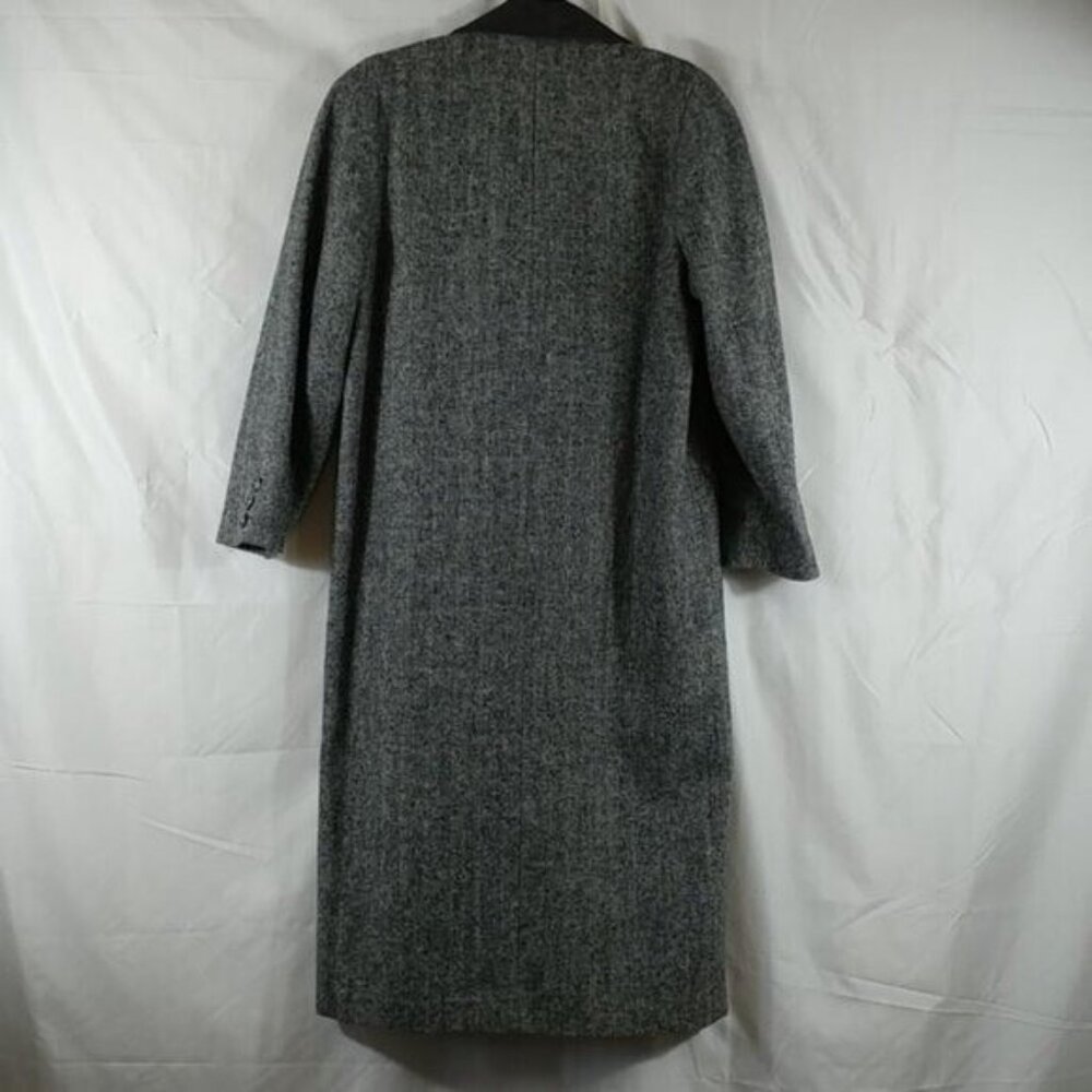 Traders Point Women's Vintage Grey Double Breasted Wool Suede Coat Size M - Picture 3 of 10